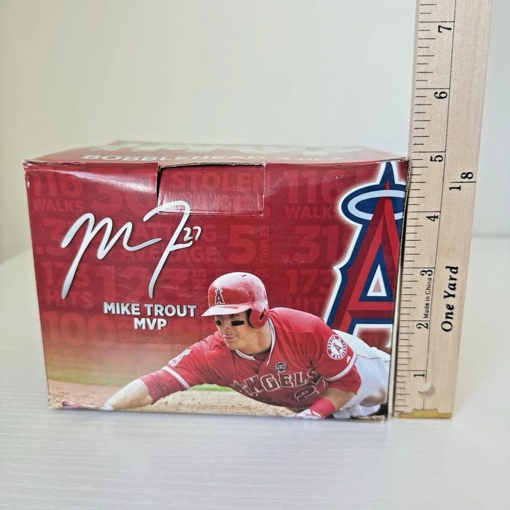 Mike Trout 2016 MVP Los Angeles Angles Bobblehead Sliding SGA 3 of 3 New